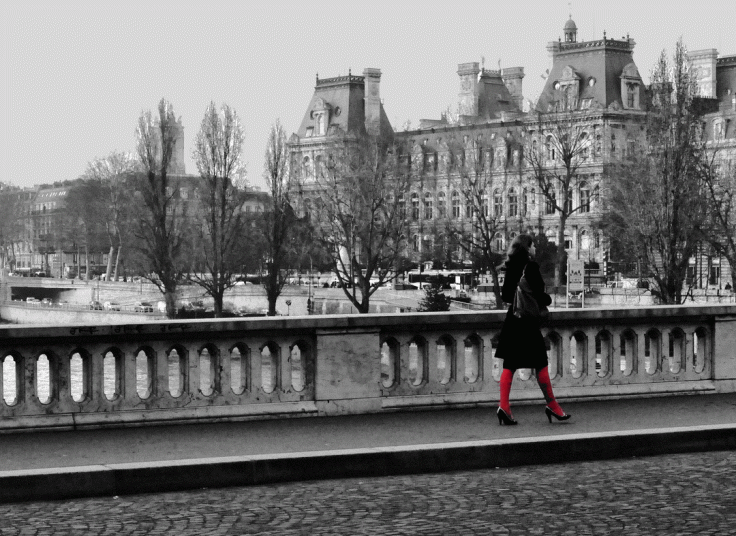 edited lady with red stockings